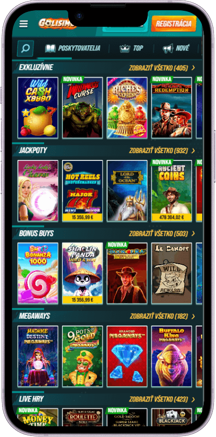 Golisimo Casino Hry